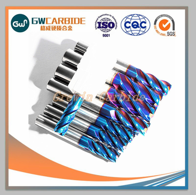 4 Flutes Solid Carbide End Mills với chiều dài tiêu chuẩn dài / chiều dài cắt