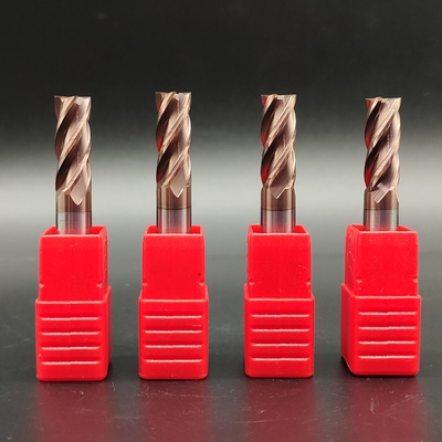 Tungsten Carbide End Mill Square 4 Flute HRC55 D4 D6 D8 D10 D20mm With Coating