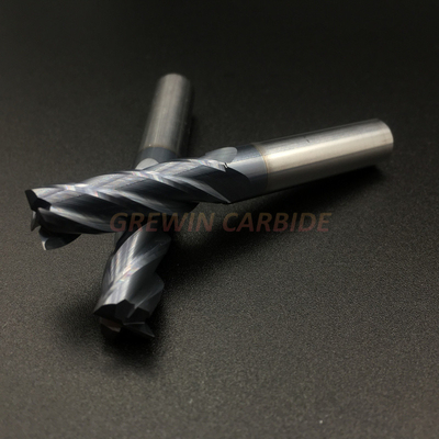 Tốc độ cao HRC45 ~ HRC65 2/4/6 Flutes Carbide Flat Milling End Mill có lớp phủ