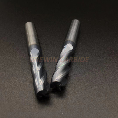 Carbide rắn Tialn tráng 1/2 inch Kích thước 4 sáo Máy nghiền phẳng kết thúc với chất lượng cao