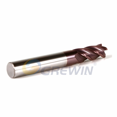 Vonfram rắn Carbide Máy nghiền phẳng 2 ống Máy nghiền đầu vuông HRC60 Dụng cụ cắt sắc bén